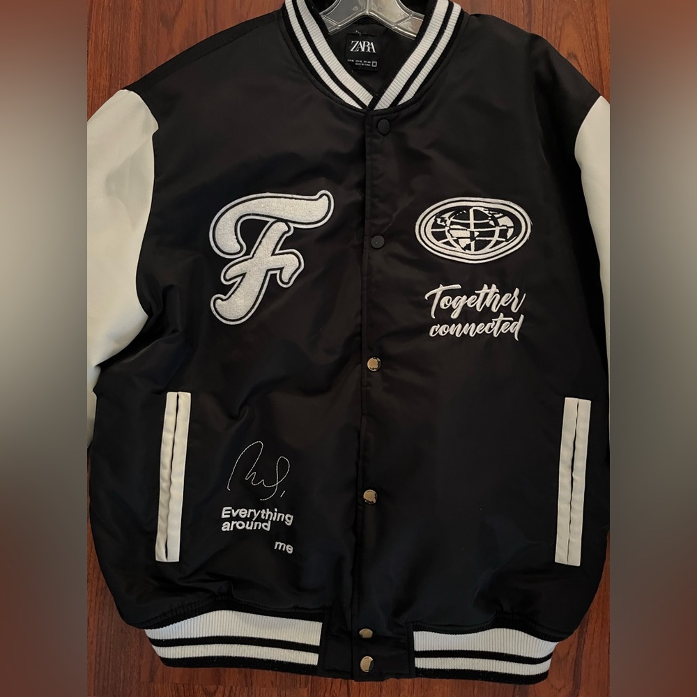 Men’s Zara Varsity Jacket size XL - Picture 7 of 7